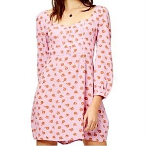 Billabong Purple Heartland Long Sleeve Mini Dress.